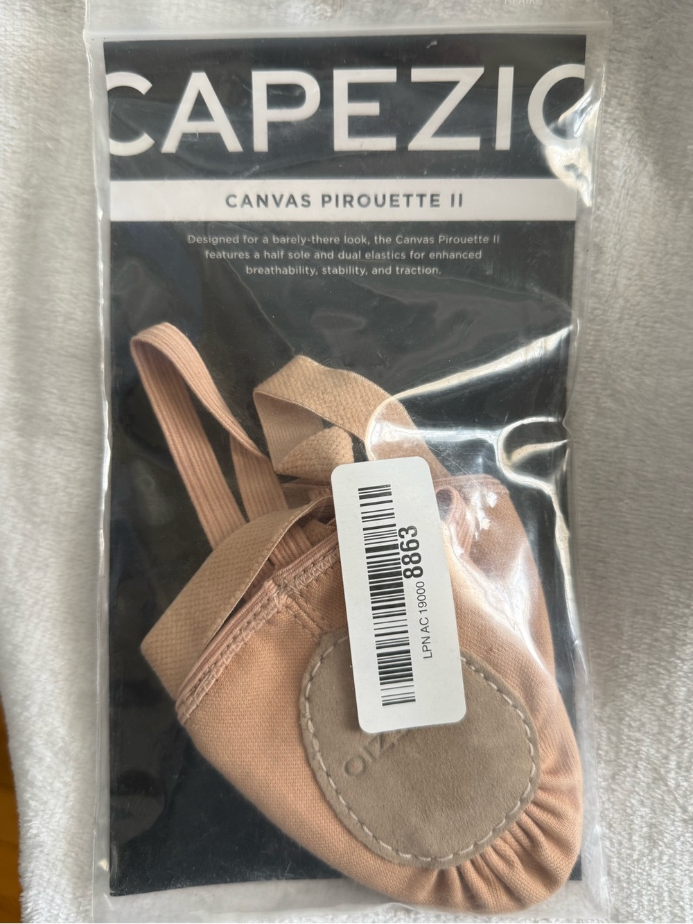 Capezio Canvas Pirouette II Ballet Shoes Nude